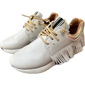 Shu Shop Pepa Bone Fringe Sneaker Size 7.5